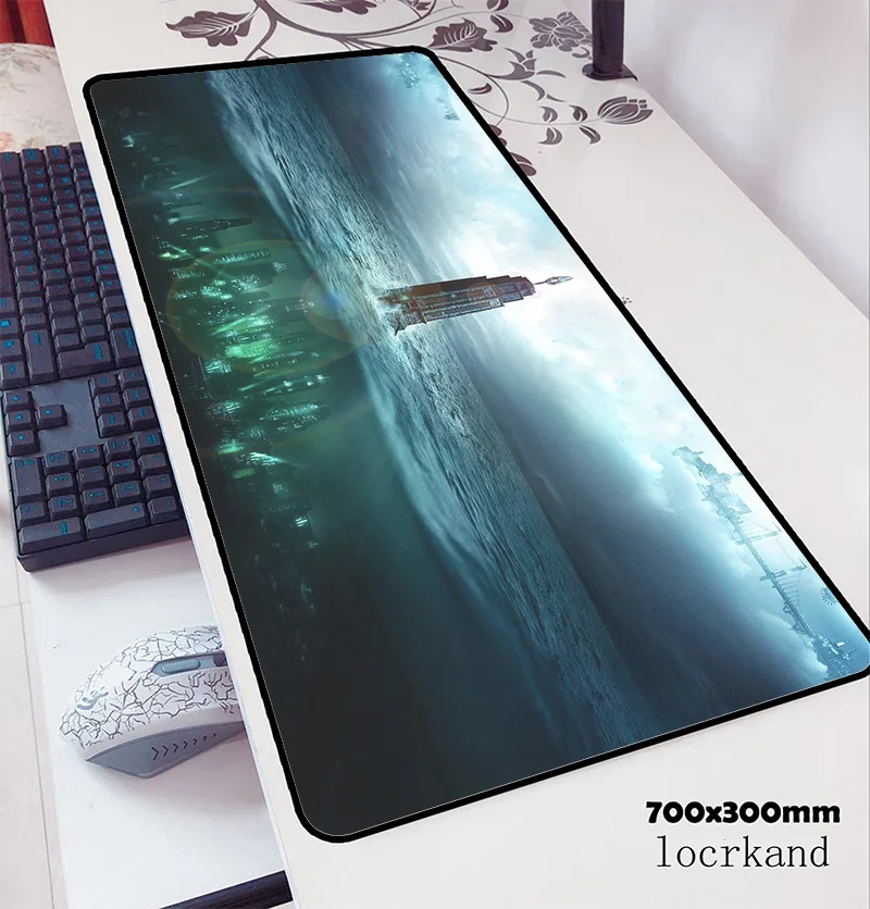  bioshock mouse pad 70x30cm gaming mousepad anime locrkand office notbook desk mat High-end padmouse