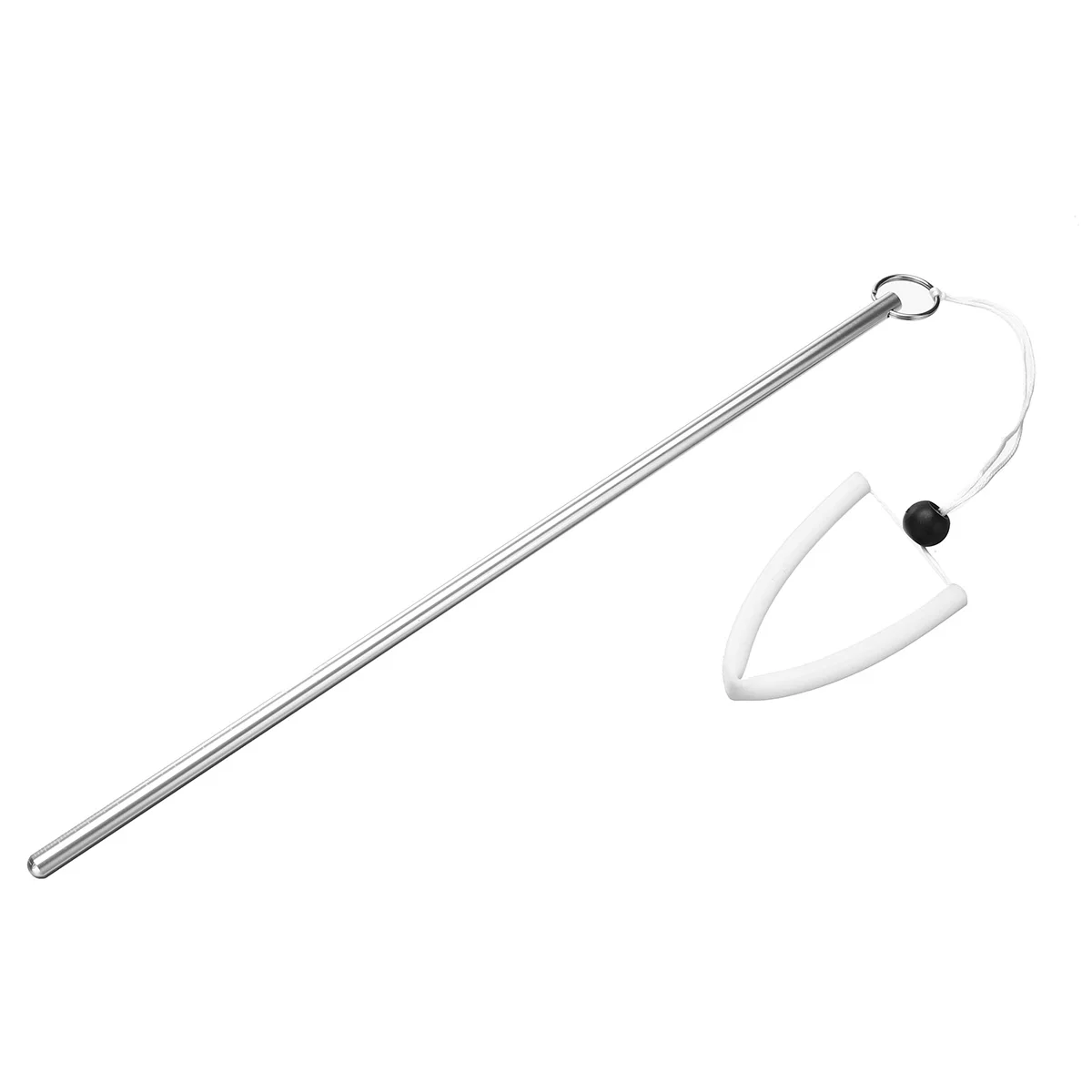 Подводное Дайвинг палочка для лобстера из алюминиевого сплава с резиновым ремешком для подводного шейкера хлопушка - Цвет: Silver