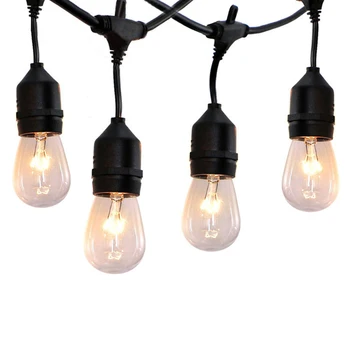 

BEIAIDI 10M 10 LED Outdoor Commercial Grade S14 LED String Light With 11W Retro Edison Filament Bulb Street Patio Holiday Light