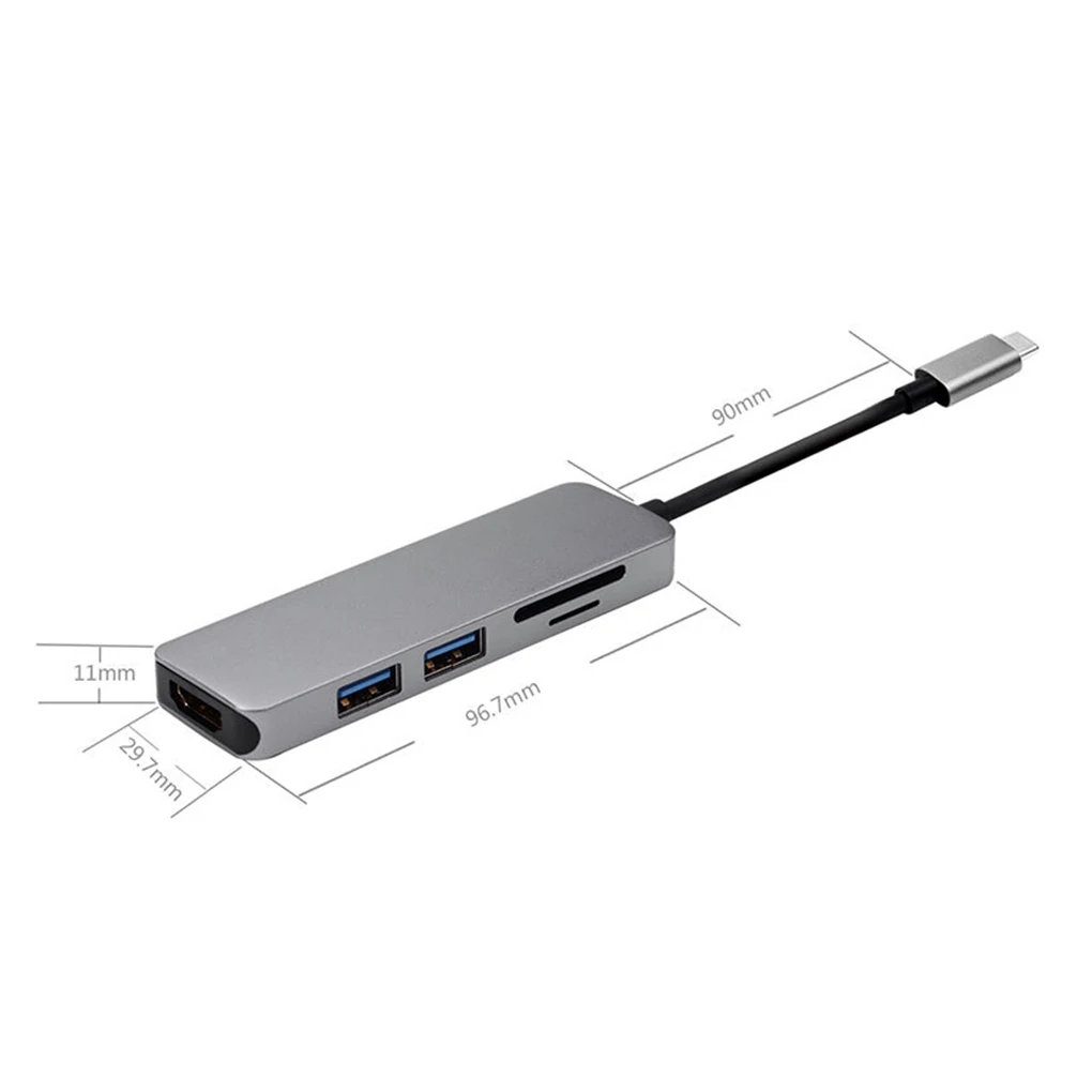 Новый usb-концентратор 3,0 type-C для USB 3,0 4 K HD зарядка PD USB-C заменитель адаптера для MacBook type-C кабель адаптер