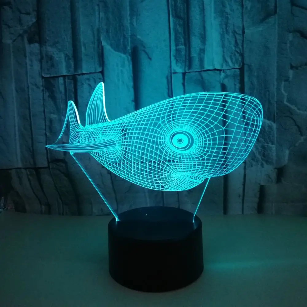 Best Whale 3d Nightlight Touch Remote Usb 3d Lamp Customized Gifts Novelty Led Night Light Usb Led 3d Light Fixtures