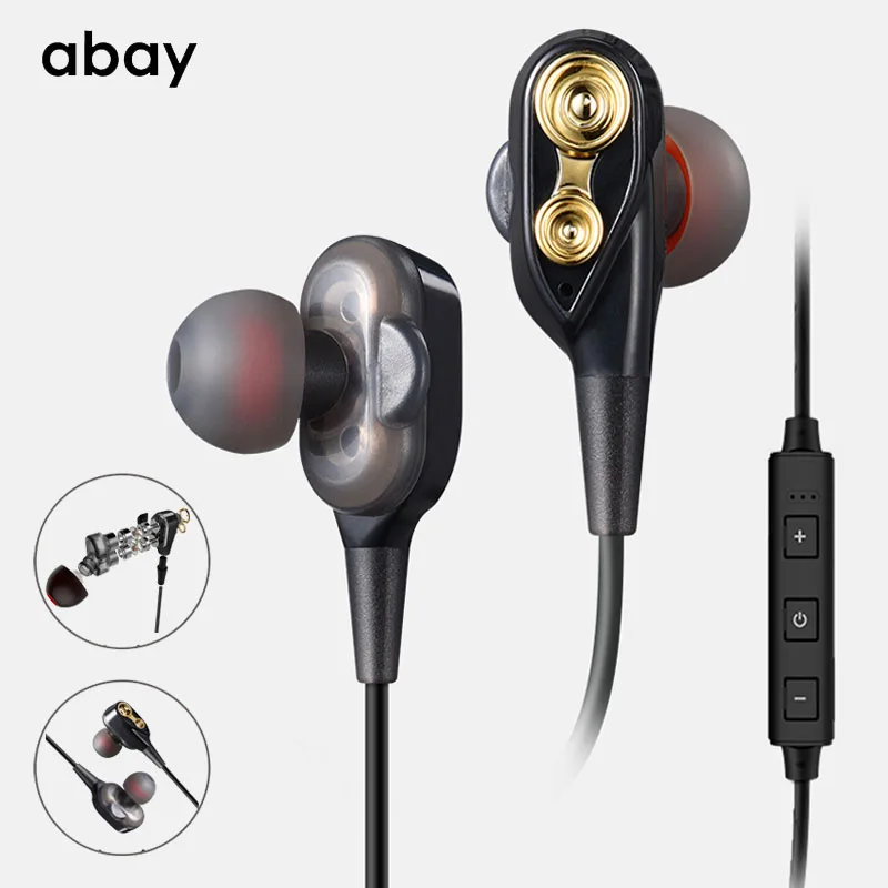 

Bluetooth wireless Earphone super bass with Mic Earphones sports headphones metal Headset Stereo Earbuds Hifi for Mobile phone