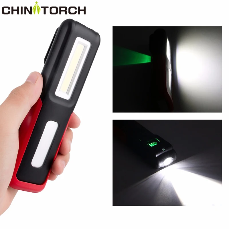 

COB LED Flashlight USB Rechargeable XPE Portable Work Light Flexible Bright Magnetic Powerful Working Lamp Outdoor Torch Light
