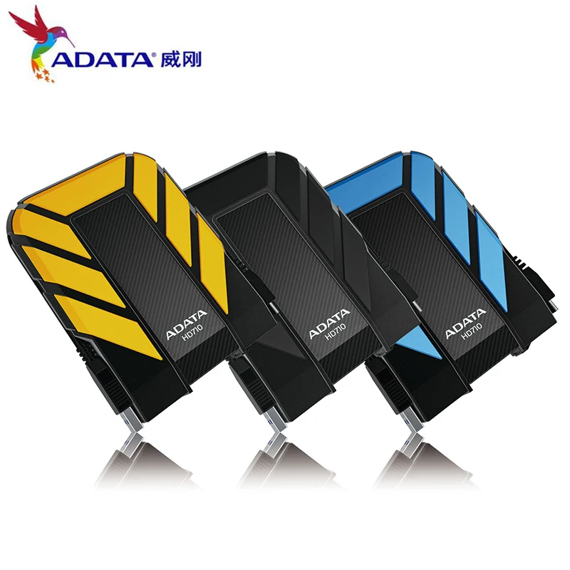 AData внешний HDD 1 ТБ 2 ТБ HD710 Pro USB3.1 2,5-дюймовый портативный жесткий диск военный Стандартный ударопрочный IEC пылезащитный