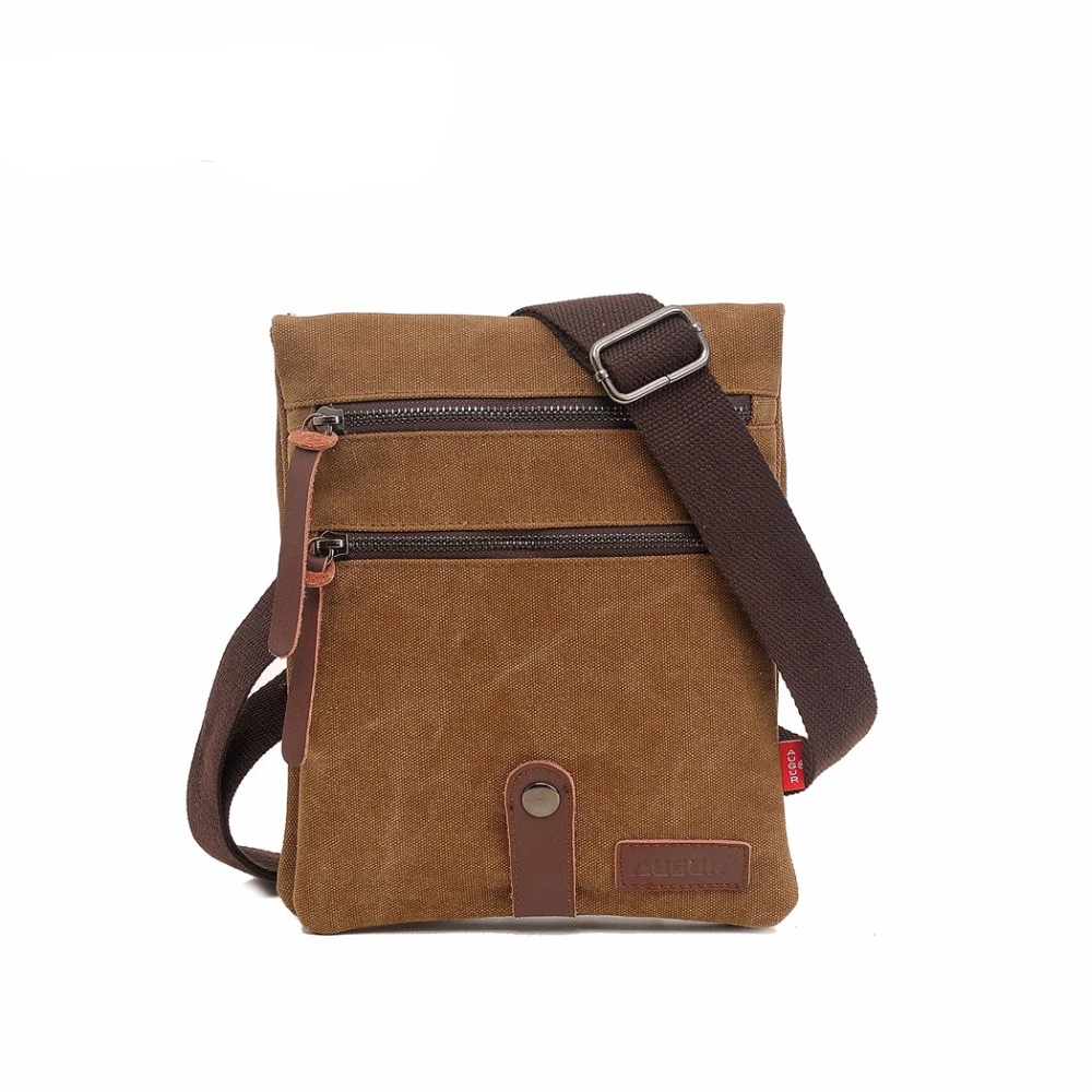 AUGUR Men Shoulder Bag Brands New Canvas Small Messenger Bags For Man