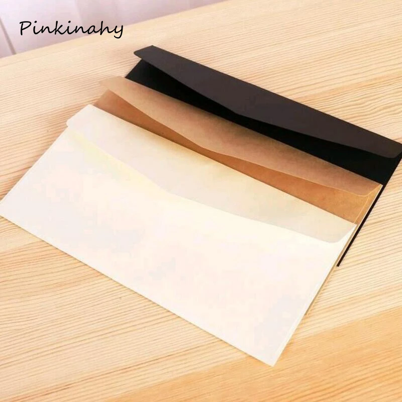 50 Pz 11 22 Cm Vintage Design 4 Colori In Carta Kraft Bianca Buste Con Finestre Invito A Nozze Cartolina Contanti Busta Window Envelope Design Envelopesenvelope Design Aliexpress