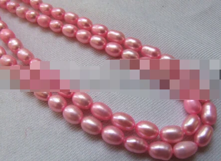 

free shippinbg 07121 Details about wholesale pink rice freshwater pearl beads