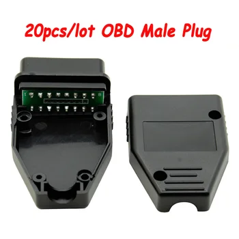 Штепсельная Вилка OBD 20 шт./лот с 16-контактным разъемом OBD2, адаптер OBD II, разъем OBDII, головка гнезда j2010 для диагностики автомобиля, модификация Штепсельная Вилка OBD 20 шт./лот с 16-контактным разъемом OBD2, адаптер OBD II, разъем OBDII, головка гнезда j2010 для диагностики автомобиля, модификация