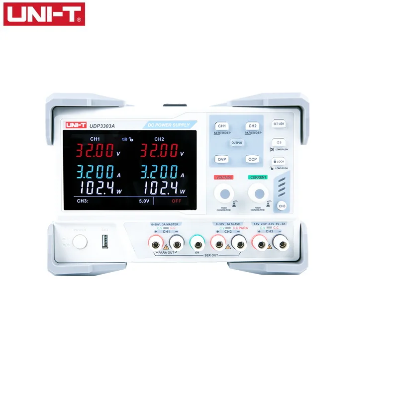 UNI T UDP3303A промышленный Линейный источник питания постоянного тока с тремя