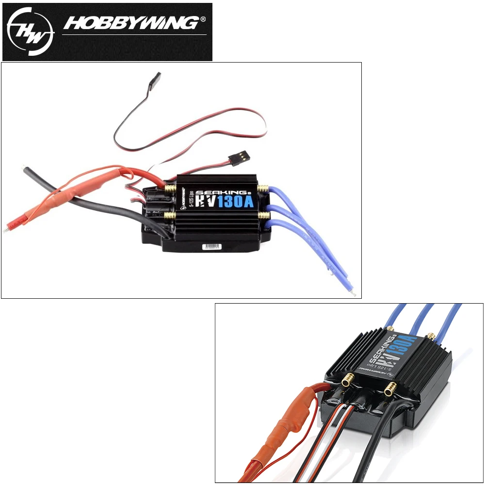 1 قطع جديد hobbywing SeaKing-V3-130A bl موتور esc hv 6 فولت/5a bec ل rc r/c سباق قارب