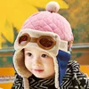 Cute Baby Winter Hat Infant Pilot Cap Toddlers Cool Baby Boys Girls Children Winter Warm Kids Knitted Hats Cap For 0-48 Month ► Photo 2/6