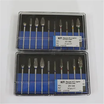 

Dental Tungsten Caibide Cutter Grinder Burs Kit Diameter 2.35mm For Denture Acrylic Metal Jewellery 20 Pieces / Box