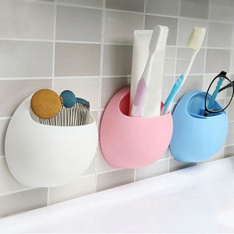 

Multi-functional Wall Storage Organizer Kitchen Tools Organizer Holder Storage Box Makeup Brush Toothbrush