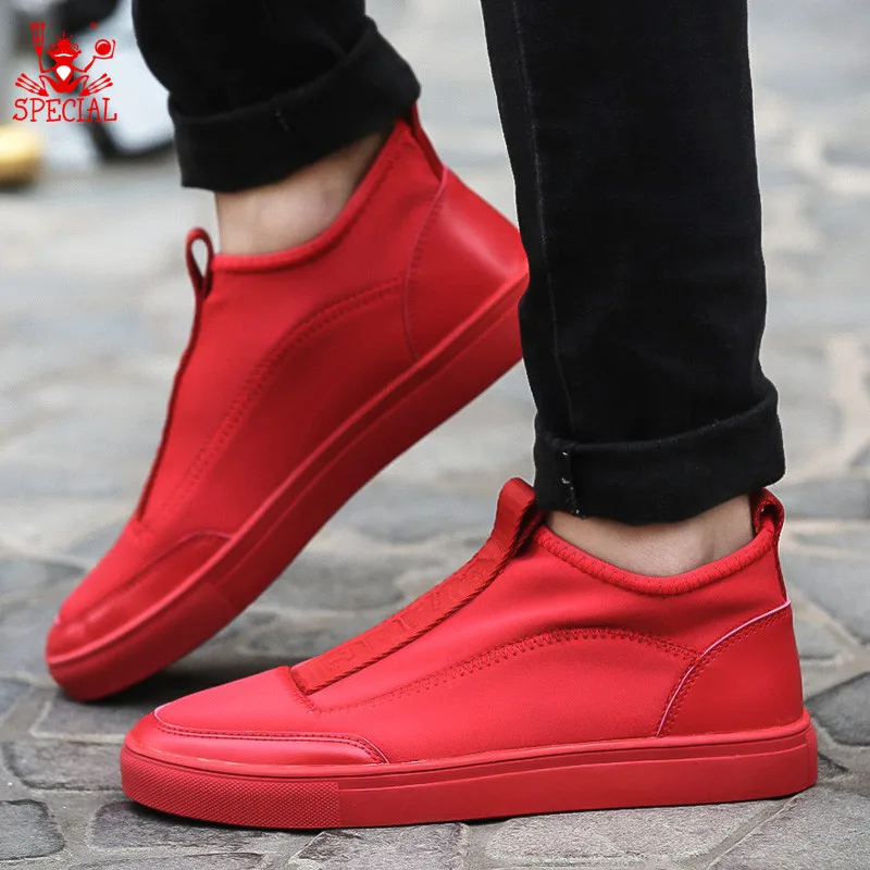 red canvas shoes mens