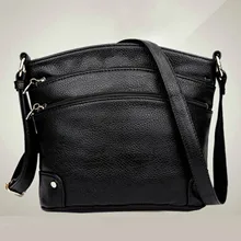 AUAU-Aibkhk Новые простые кожаные сумки через плечо для женщин, сумки-мессенджеры, женские сумки известных брендов, три молнии, сумка через плечо