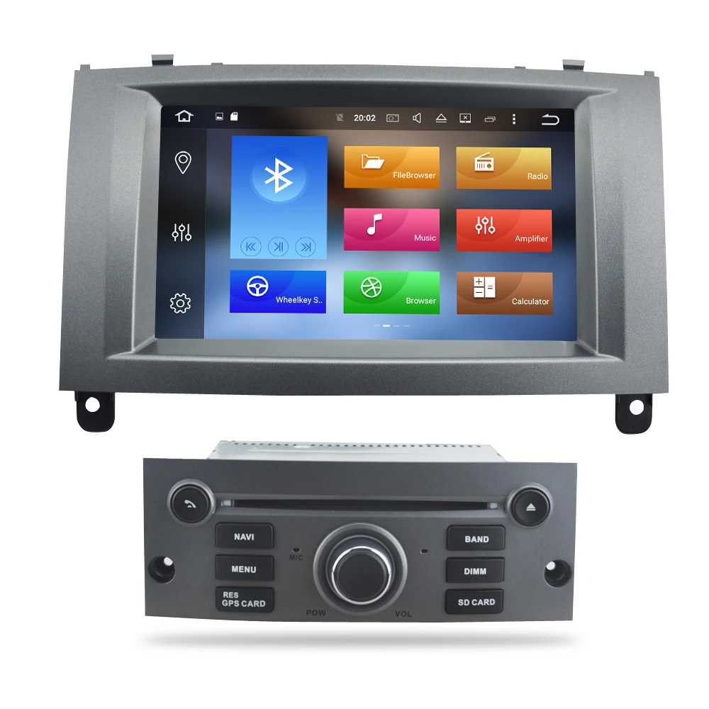 Headunit For Peugeot 407 2004 to 2010 pure Android 8.0 Car Stereo DVD Player GPS Navigation 4GB RAM Auto Video Multimedia Radio-2