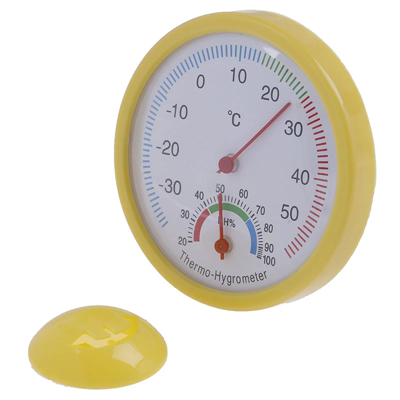 Mini Bell-shaped Scale Thermometer Hygrometer for Home Office Wall Mount Indoor Temperature Measure Tool Indoor Outdoor