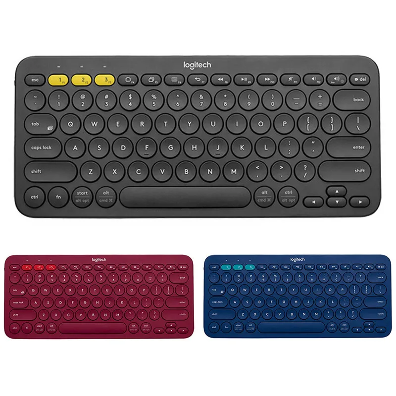 Logitech K380 Беспроводная Bluetooth 3,0 Многоуровневая клавиатура Модная Портативная клавиатура для планшетов/iPad/компьютера/мобильного телефона