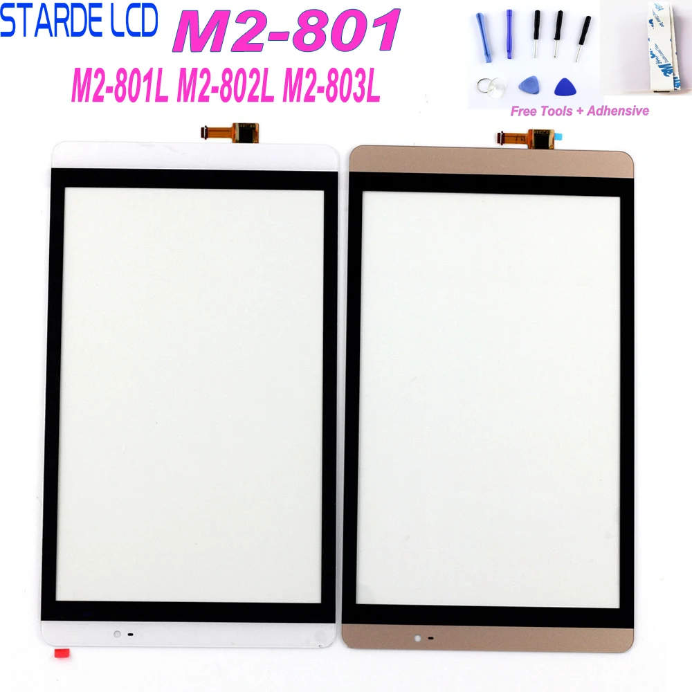 

Starde For Huawei Mediapad M2 8.0 M2-801L M2-802L M2-803L M2-801 Touch Screen Digitizer Panel Glass Sensor with Free Tools