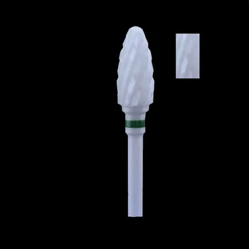 

Bullet Shape - White Zirconia Ceramic Dental Lab Burs Cross Cut