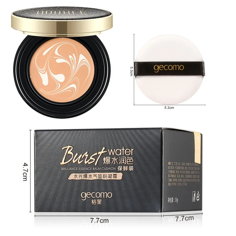 

White Natural Beige Colors Cushion Powder Gel Cream Compact Foundation Makeup Essence Cover Pact Wrinkle Smoothing Brightening