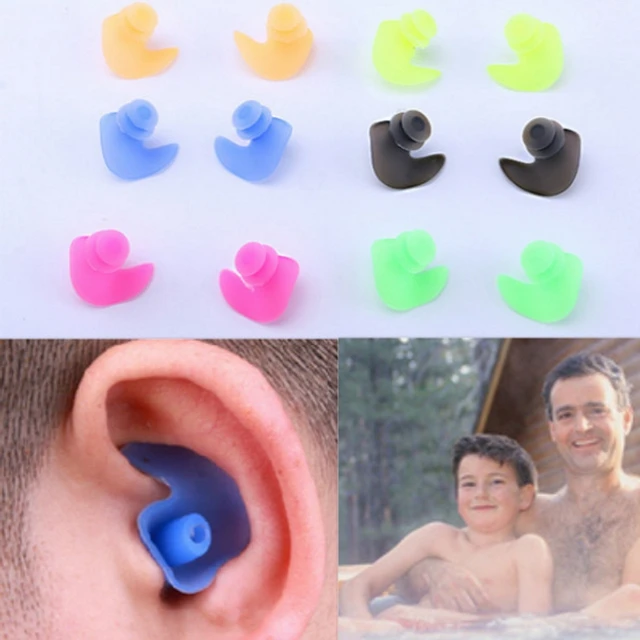 Adult children's silicone earplugs professional waterproof diving swim