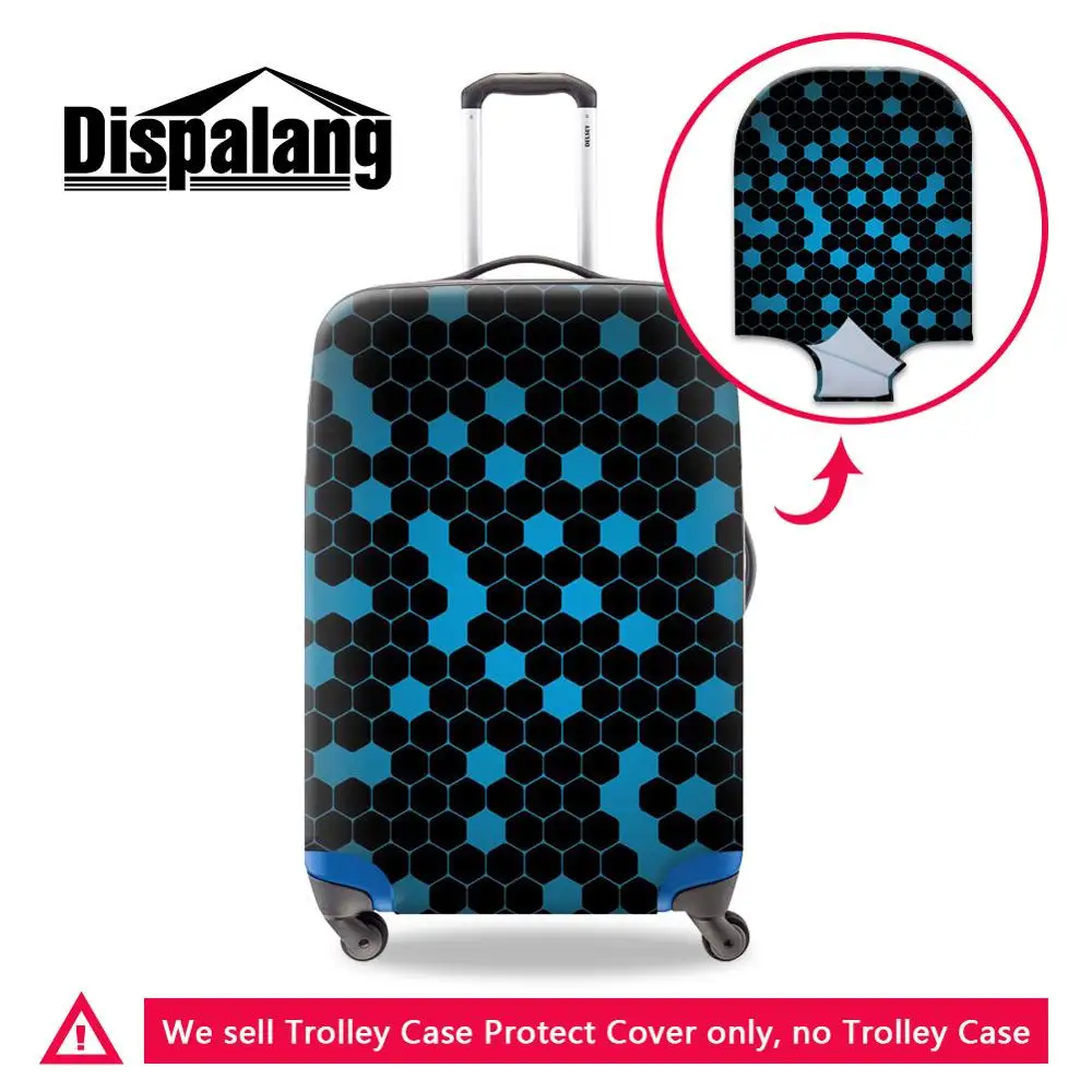 3D Personality Printed Pattern Travel Luggage Cover Baggage Suitcase Protector Dustproof Stretchy Easy To Identify