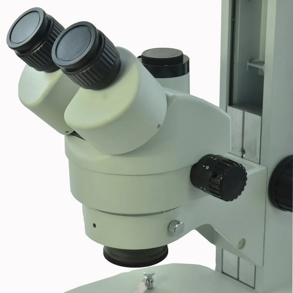 Simul-focal 7X-45X Тринокулярный зум стерео микроскоп головка Simul-focal промышленный микроскоп WF10X 20 мм окуляр объектив