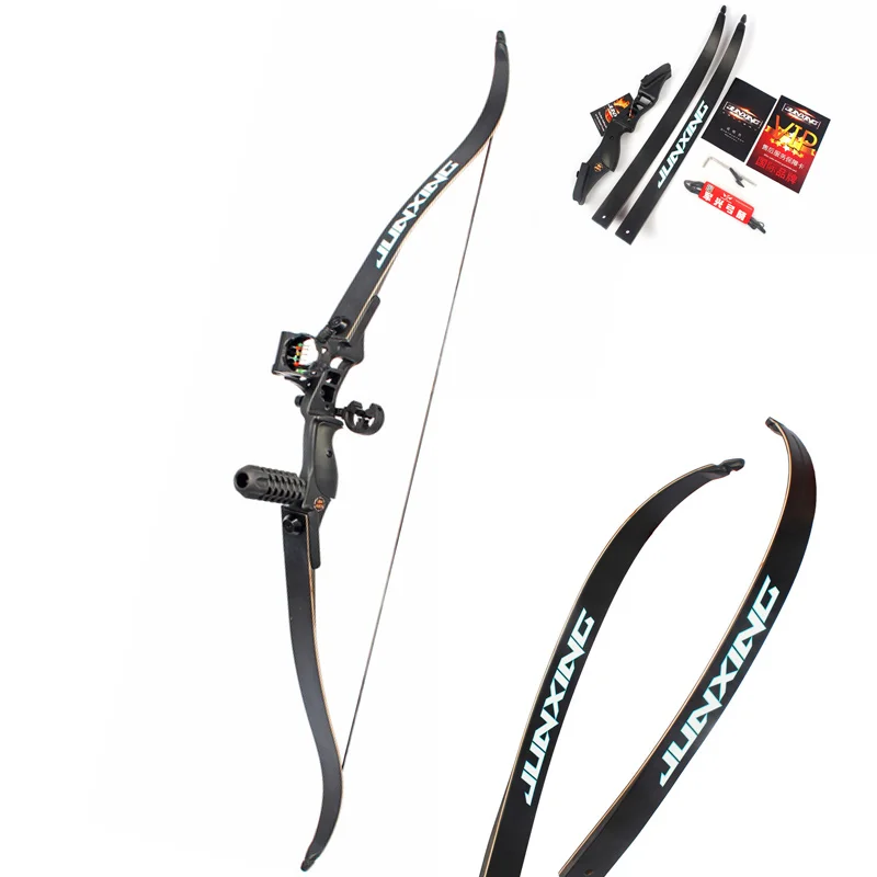 

JUN XING Recurve Bow 54 inch 30-50 lbs Riser Length 17 inch Hunting Bow for Archery Outdoor Sport Hunting Archery Practice