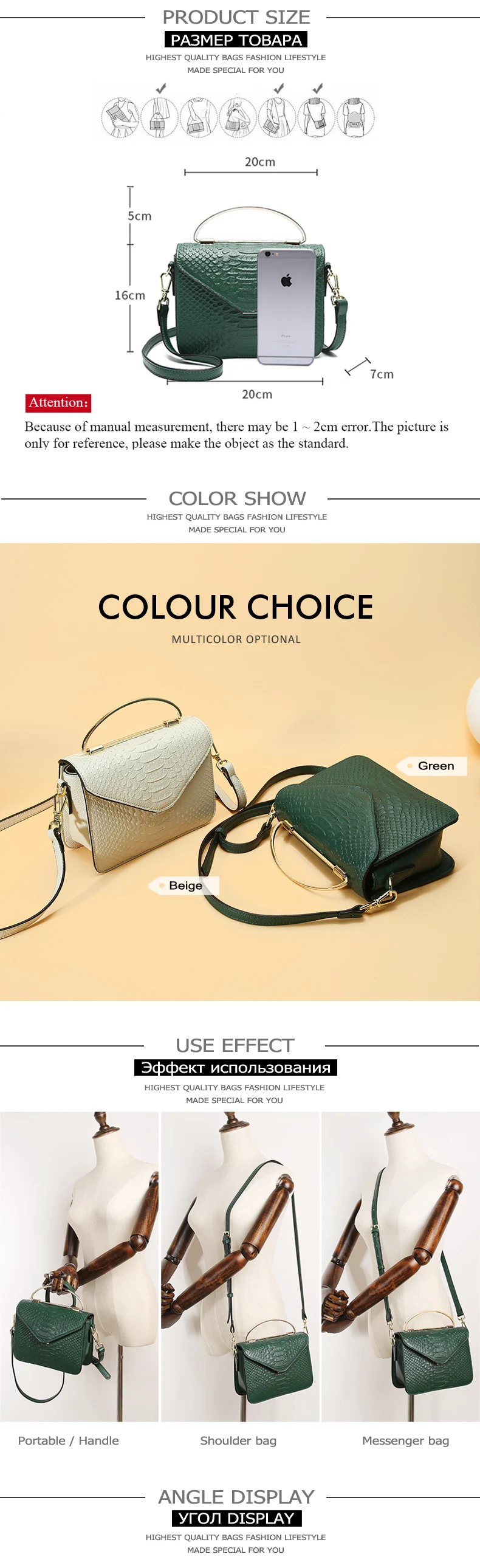 JIANXIU Marca Bolsa do Couro Genuíno Bolsas