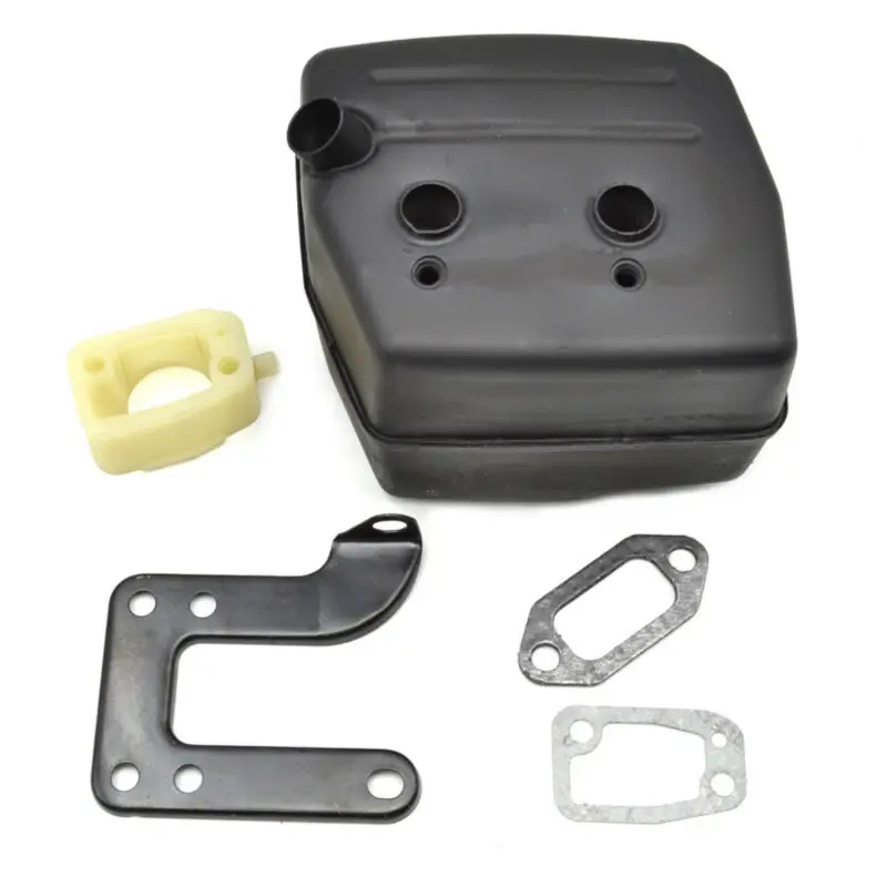 

Chainsaw Muffler Exhaust with Support Manifold Intake Pipe Gasket Set fits Husqvarna 61 66 266 268 272 Parts 503 40 64-02
