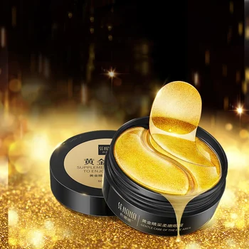 

24k Gold Collagen Gel Eye Masks Patch Anti-Puffiness Anging Dilute Black Circles Firming Skin