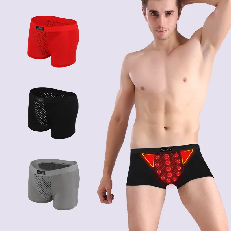 3pcs/box Men's Magnetic Therapy Underwear Men Enlargement Underpants Health  Boxer Shorts Tourmaline Prostate Breathable Pants - AliExpress