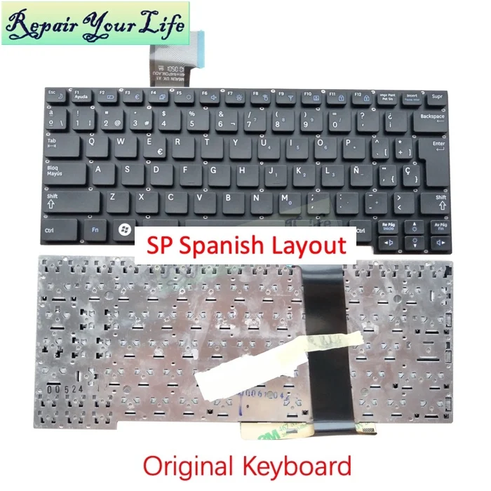 Новая испанская клавиатура для ноутбука для samsung X128 X130 X123 X125 X180 X280 NF210 NF310 N250 клавиатура SP 9Z. N4PSN. B0S 9Z. N4PSN. B01 - Цвет: Коричневый