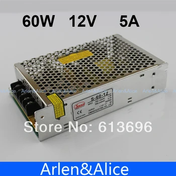 

60W 12V 5A Single Output Switching power supply for LED Strip light SMPS