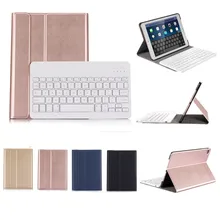 Zelotes Tablet bluetooth-клавиатур ультра-тонкий кожаный чехол с Съемная bluetooth-клавиатура чехол для Ipad 5/6/7/8 NO1