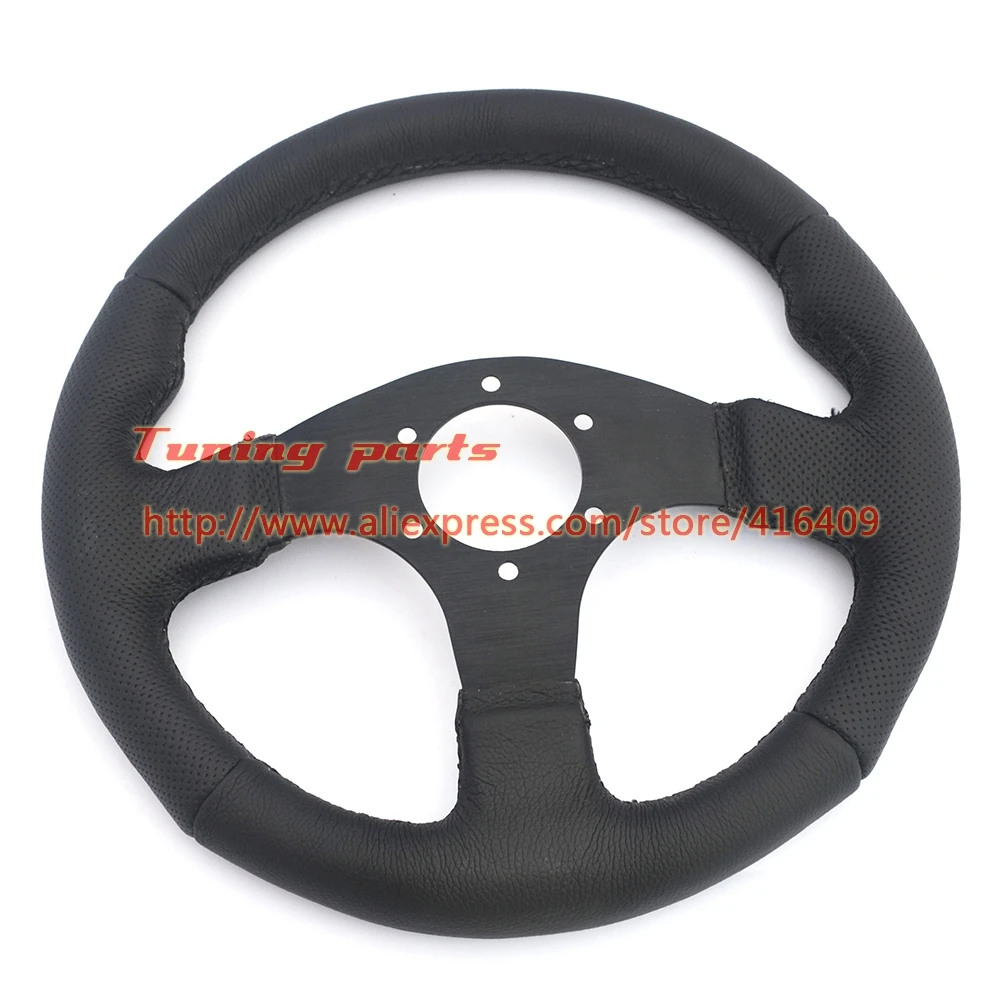 Jet flat leather steering wheel (2)