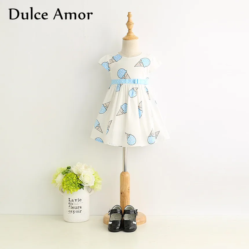 Dulce Amor Summer Cute Girls Dress Kids Baby Girls Clothes Short Sleeve Ice Cream Print Princess Dress Kids Dress For Girl HTB1cLafSXXXXXbRaXXXq6xXFXXX0 - Dulce Amor Summer Cute Girls Dress Kids Baby Girls Clothes Short Sleeve Ice Cream Print Princess Dress Kids Dress For Girl