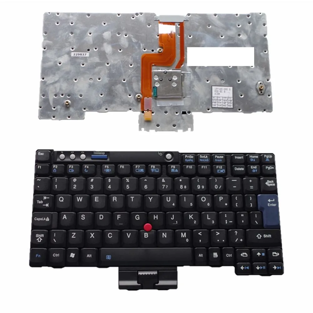 UI черный новый английский Заменить Клавиатура для ноутбука Lenovo IBM ThinkPad X60 X60S X61 X61S