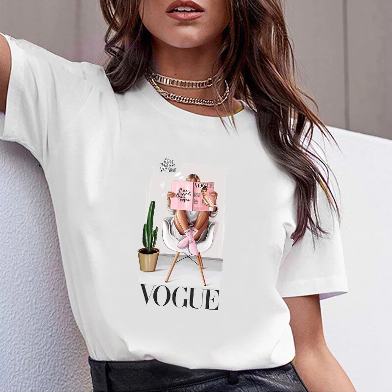 

Women Clothes Letter Print Elegant Vogue Letter Plants Cactus Tshirt Printed Women Shirt T Top Casual Female T-shirt Woman Tee