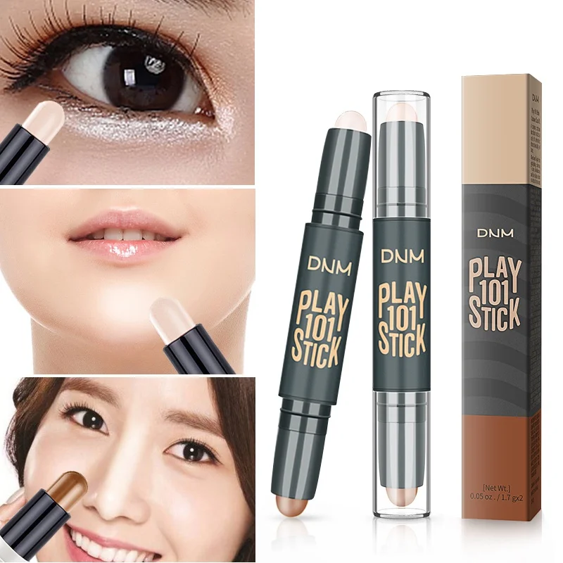 

Double head face&eyes Makeup Concealer CC Trimming Pencil Color Corrector Blemish Concealer primer for eyes Cosmetics Concealer