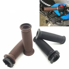 Для CG125 резиновая рукоятки для мотоцикла универсальные аксессуары для мотоциклов Ретро скутер рукоятка управления дроссельной заслонкой на руле ручка 22 мм