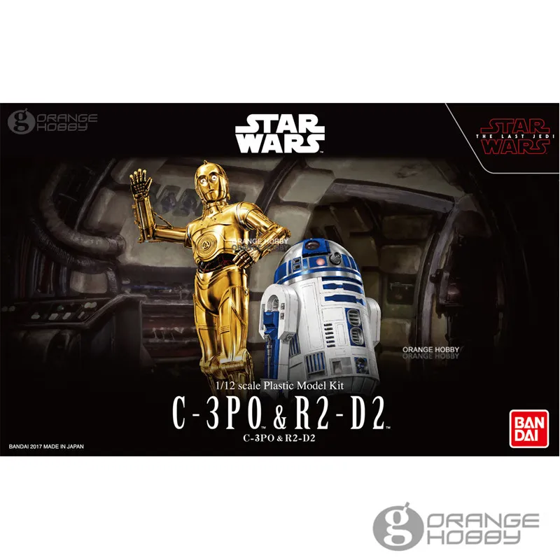

OHS Bandai Star War TLJ 1/12 C3PO & R2D2 Assembly Model Kits