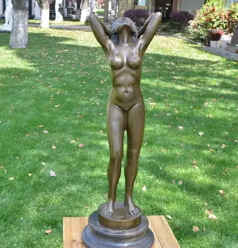 

Art Deco Sculpture Wake Up Naked Bronze Statue