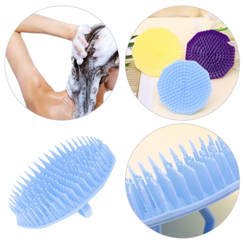 1PC Shampoo Scalp Head Shower Massage Massager Cleaning Scrub Hair