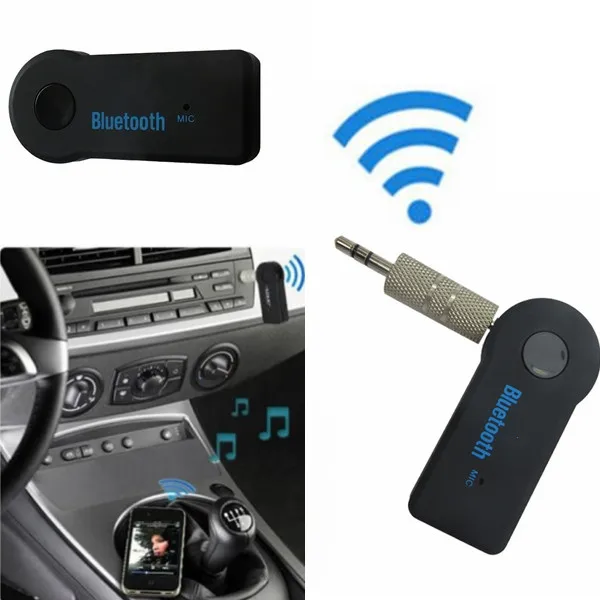 3.5mm Jack Streaming A2DP Car Wireless Bluetooth AUX Audio Music Receiver Adapter Handsfree with Mic For iPhone MP3 WISENGEAR -O