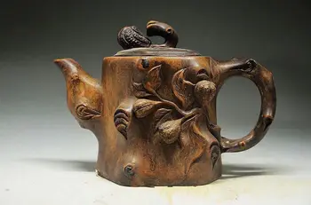 

16.5 cm * / COLLECTING CHINESE ROCK STONE HAND CARVED TEAPOT