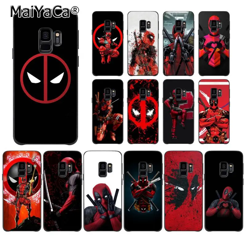 

MaiYaCa Super Cool Marvel Deadpool Hero Cute Phone Case for Samsung Galaxy S9 plus S7 edge S6 S10Plus S10lite S10E S8 plus