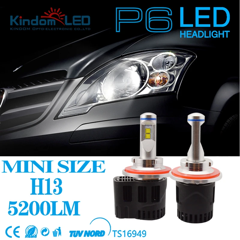 Buy KINDOMLED 2Pcs H4 H7 55W LED Headlight Bulbs