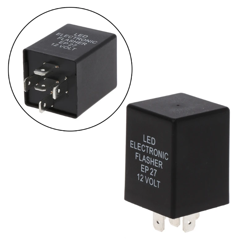 

5 Pin EP27 LED Electronic Flasher Relay Turn Signal Indicator Blinker Flash